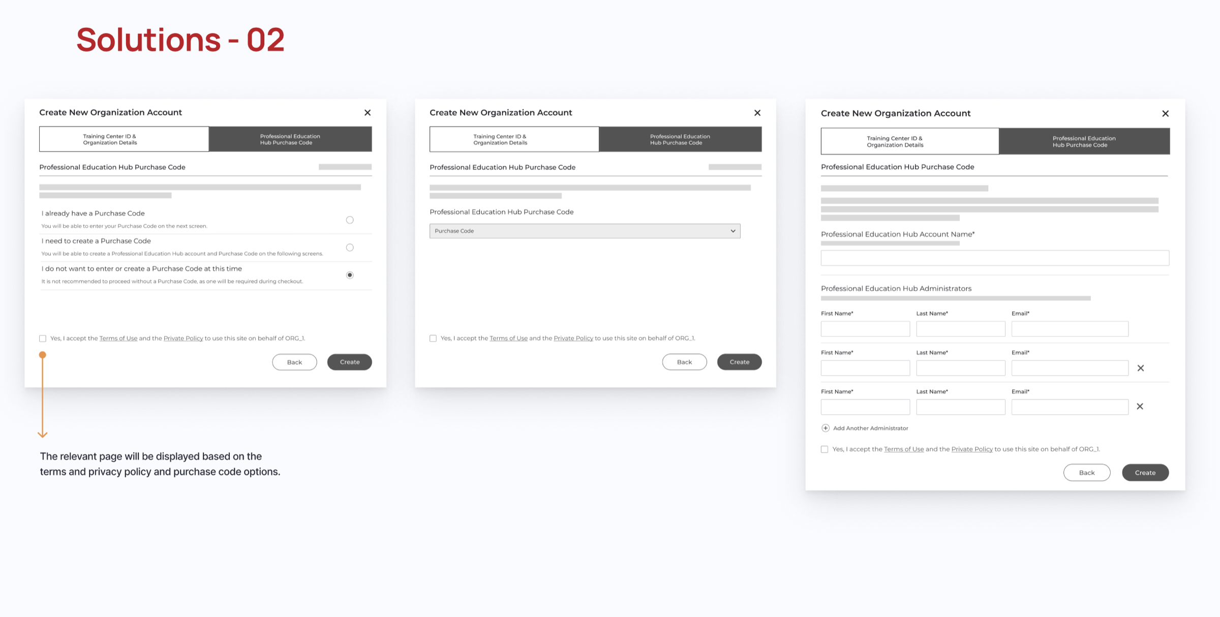 Solution 03 · Purchase code and terms